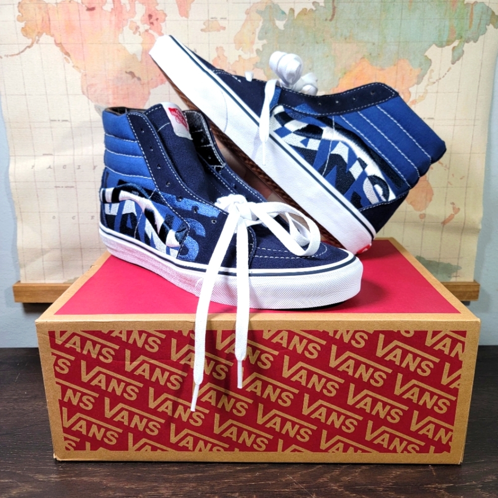 BRAND NEW VANS Sk8 Hi 'Statement Parisian Night' Men's Size 8.5 Women's Size 10